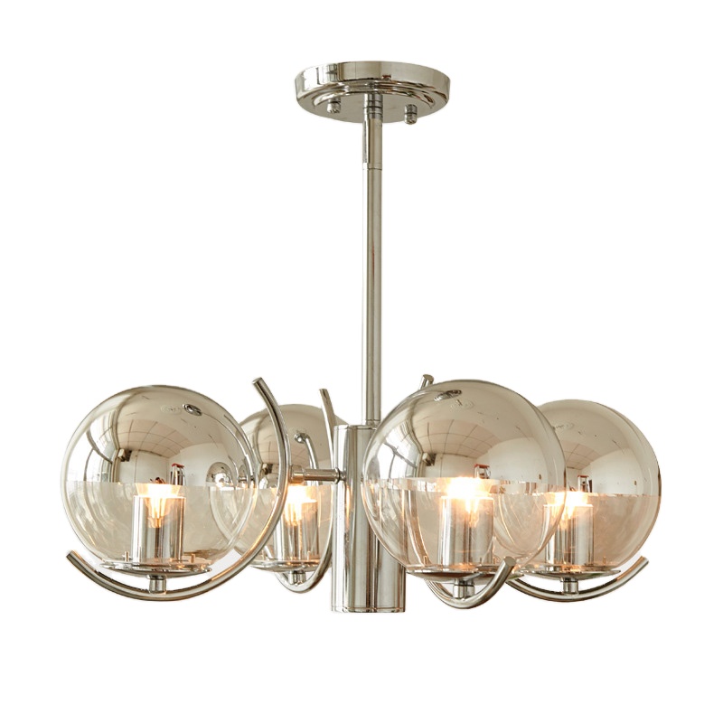 moderno sala de jantar sala de estar cozinha lustre Glass bola Led Hanging lâmpada pendentes cristal Switch Control 110V~240V 15