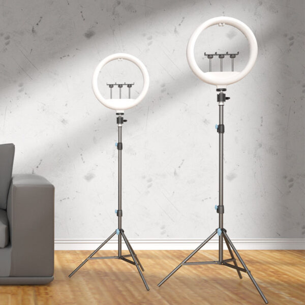 Ring luminária 12inch Professional fotografia luminária móvel Live Self-time luz de preenchimento Beauty Makeup