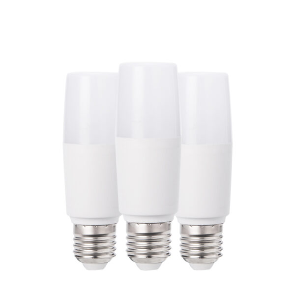 Free Samples Dob Cylindrical Columnar Aluminum Plastic Slim Led T Shape Lamp for Home Use 5w 7w 9w 12w E27 B22 E14 Led Bulb