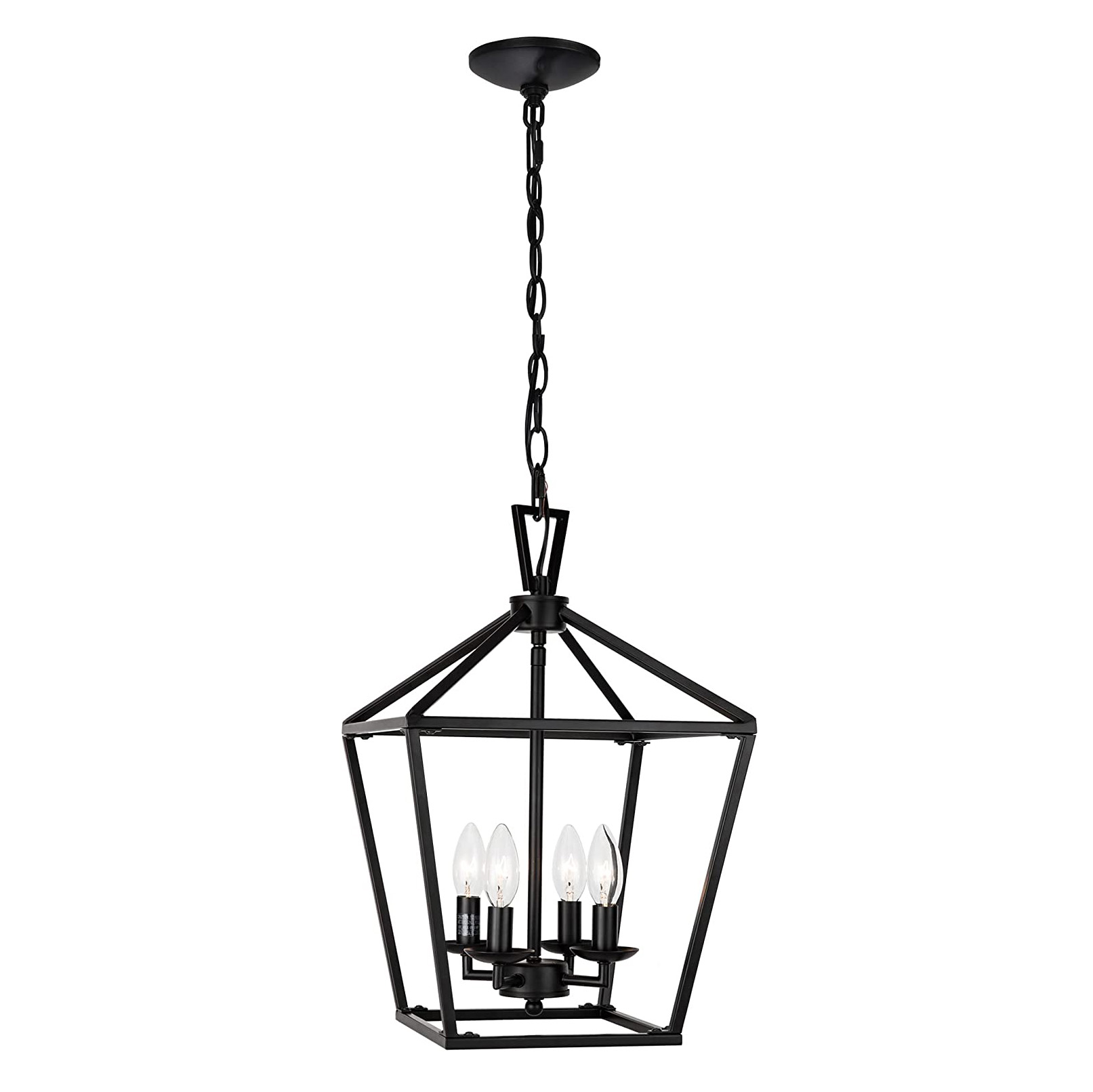 estilo fazenda Foyer bar preto sala de jantar luminária cozinha Island Rectangular Hanging iluminação pendente luminárias