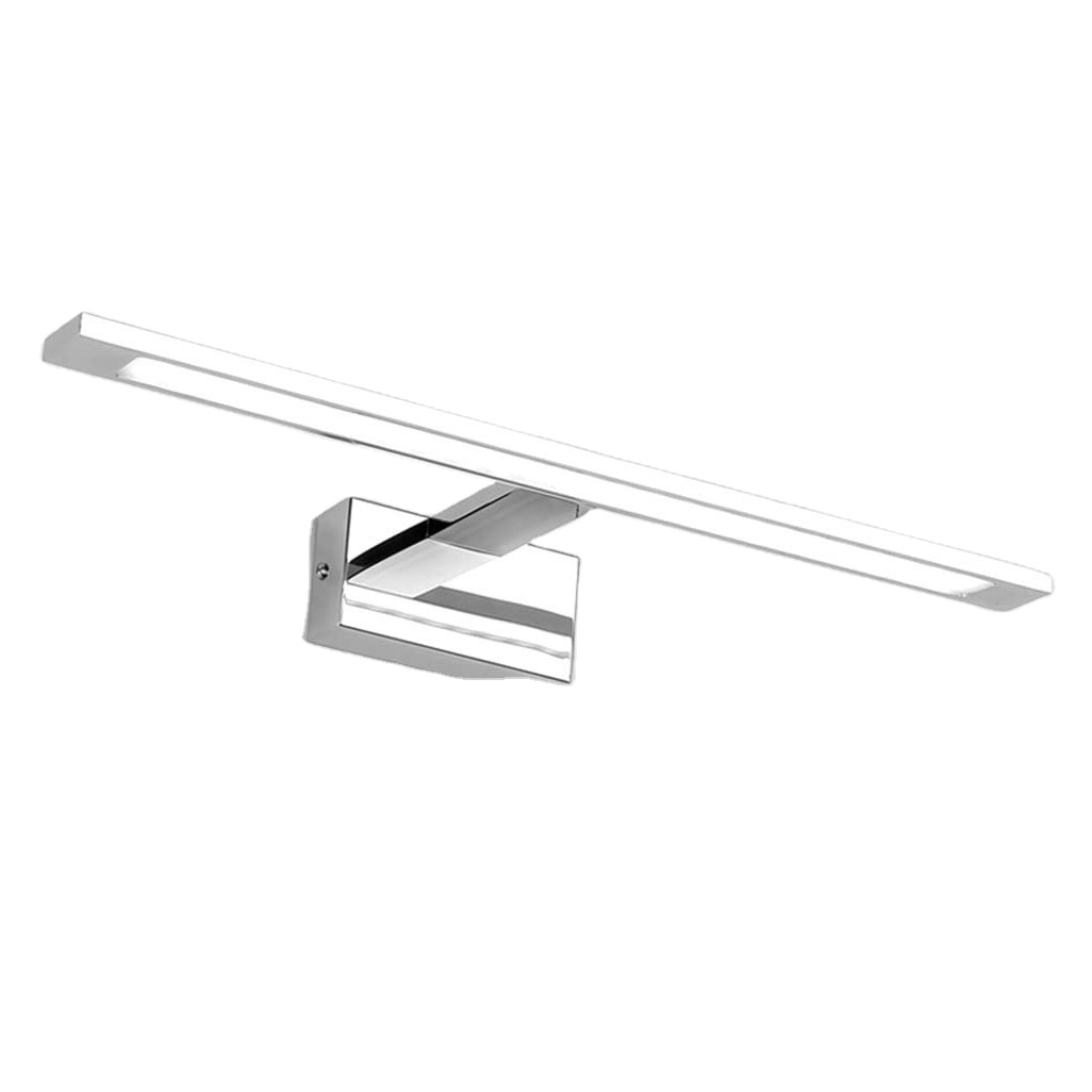 simples Stainless Steel luminária de parede Bath Mirror lâmpada à prova d'água Cabinet luminária quarto Bathroom