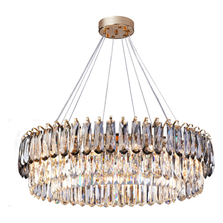 K9 cristal Leaf moderno simples lustre Villa cristal Decorative lâmpada iluminação