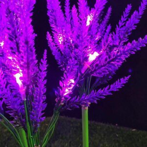 Smart outdoor Led Solar Decorative Garden Lavender Lawn Light festival lamp decoration
