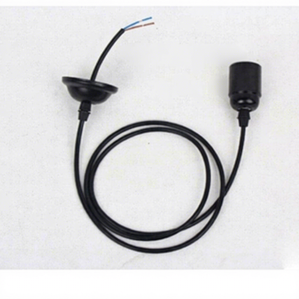 E27/E26 alumínio lâmpada Holder Small lustre retrô Wire Small luminária pendente