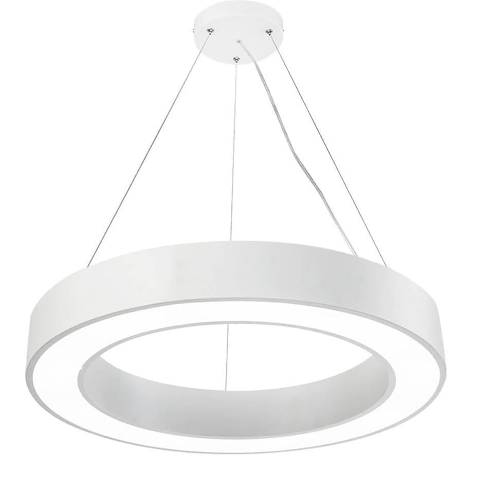 moderno simples Creative Geometry redondo Shaped Suspension Hanging lâmpada para escritório quarto sala de estar