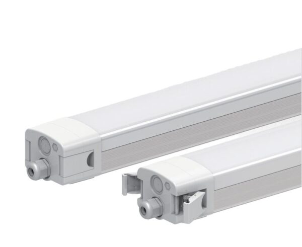 High Quality 1-10v dimerização lâmpada luminária Emergency Led luminária tri-proof linear pendente Suspended luminária para industrial