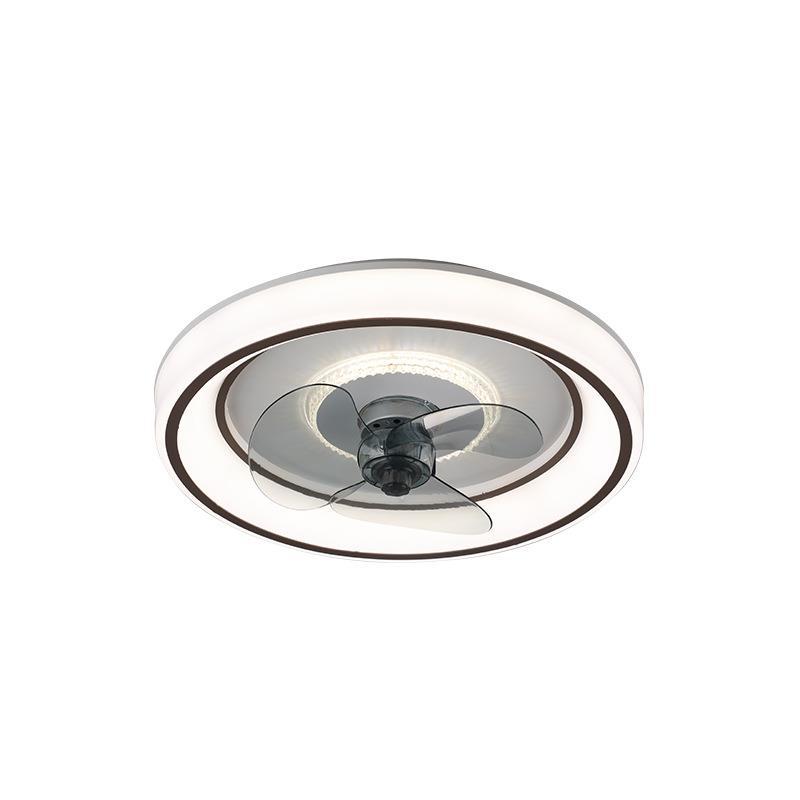 moderno quarto teto Fan luminária Hidden Electric Fan Mute inteligente controle remoto Integrated Electric Fan luminária