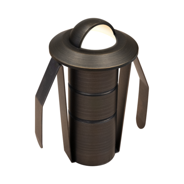 1W Outdoor Brass Deck Light Low