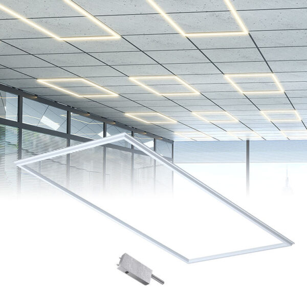 DLC ETL Certified Ultra Slim Cct Selectable dimerizável 60X60 60X120 30X120 LED quadrado Flat Panel LED Frame luminária painel