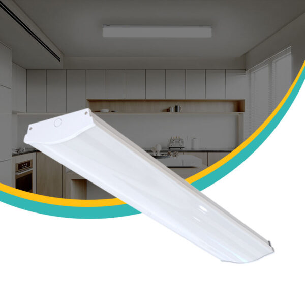 High Quality iluminação interna Cct Selectable 40w low bay luminária LED linear Wraparound luminária lâmpada de teto