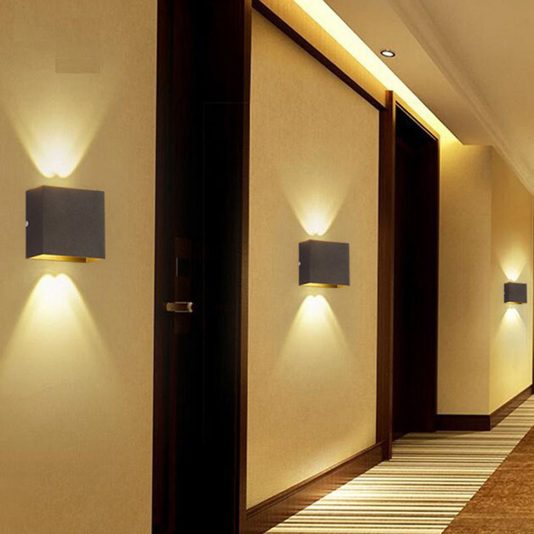 Stock Available moderno Led up e Down interno externo luminárias à prova d'água Ip65 luminária de parede Sconce Bracket Mounted Wall luminárias