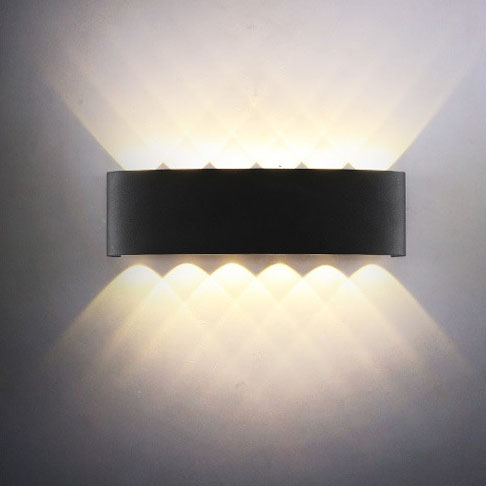 moderno Decoration Wall Mounted varanda Corridor Sconce luminárias externo Wall luminária Led à prova d'água Ip65 up e Down luminária de parede
