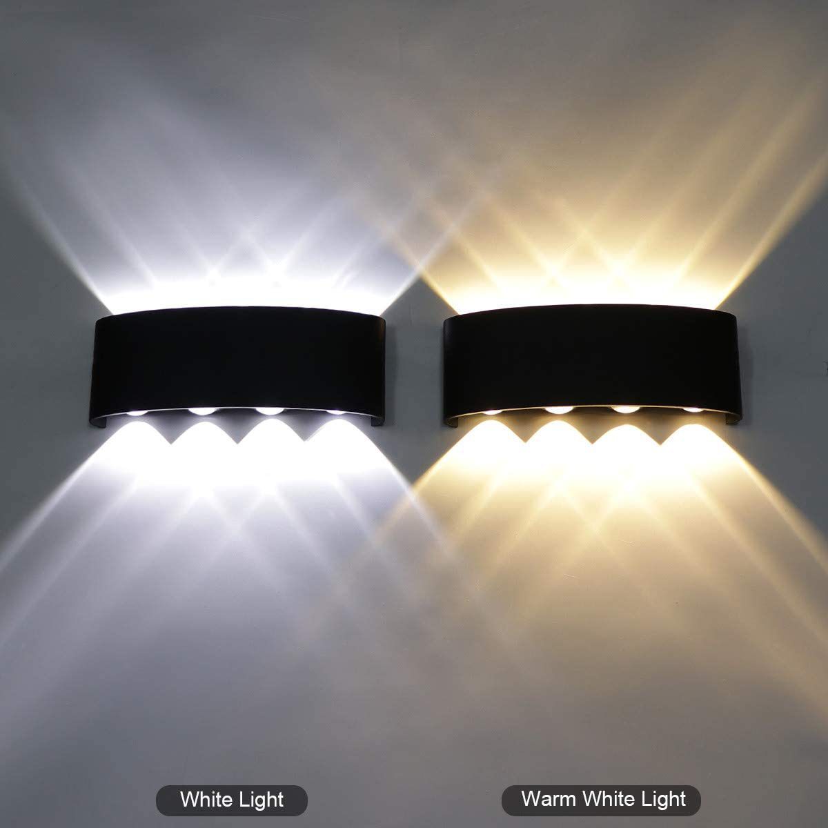 Stock Available externo Garden Patio Decorative Exterior up Down luminária Led Creative Minimalist luminária Wall lâmpadas para Wall Patio