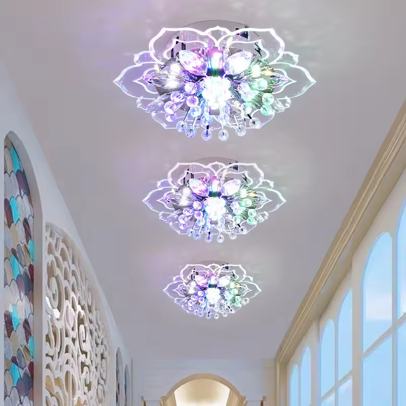 New 9W cristal LED luminária de teto luminária luminária pendente iluminação lustre
