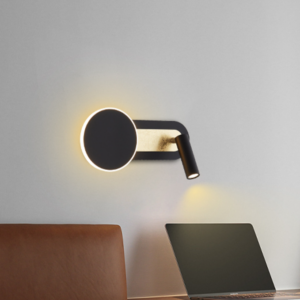 moderno arandela luminárias LED Crescent Moon preto White luminária de parede corredor quarto Dining sala de estar Study Balcony