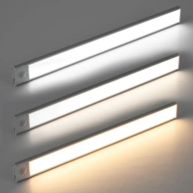 Spot Goods Led Motion Sensor Cabinet luminária Led Wardrobe Closet luminária cozinha quarto Motion Sensor 30 cm Under Cabinet iluminação