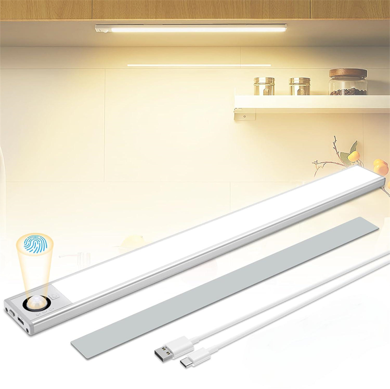 Spot Goods cozinha iluminação Harging porta magnético Wireless Motion Sensor Under Wardrobe Closet LED luminária Cabinet