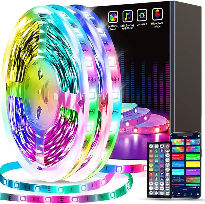 Holiday luminária APP Wifi 12v 24v Remote Controlled flexível SMD 3535 2835 RGB LED inteligente Home luminária Colorful fita LED