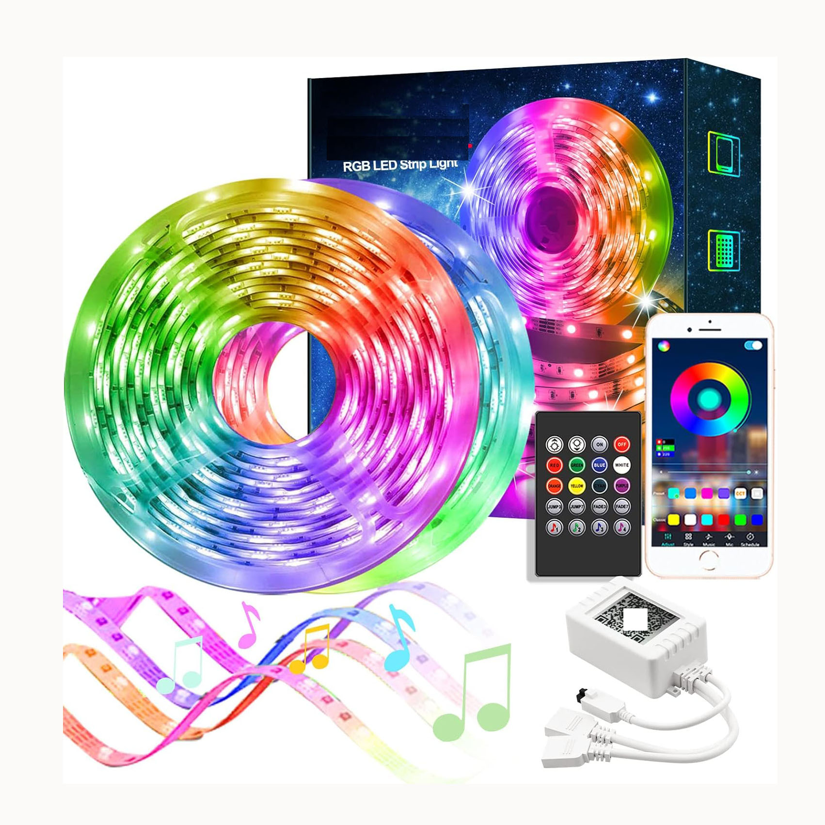Spot Goods comercial Dream full cor DC12V 24V Magic Digital Cob Strip Rgbic inteligente Addressable RGB COB fita LED