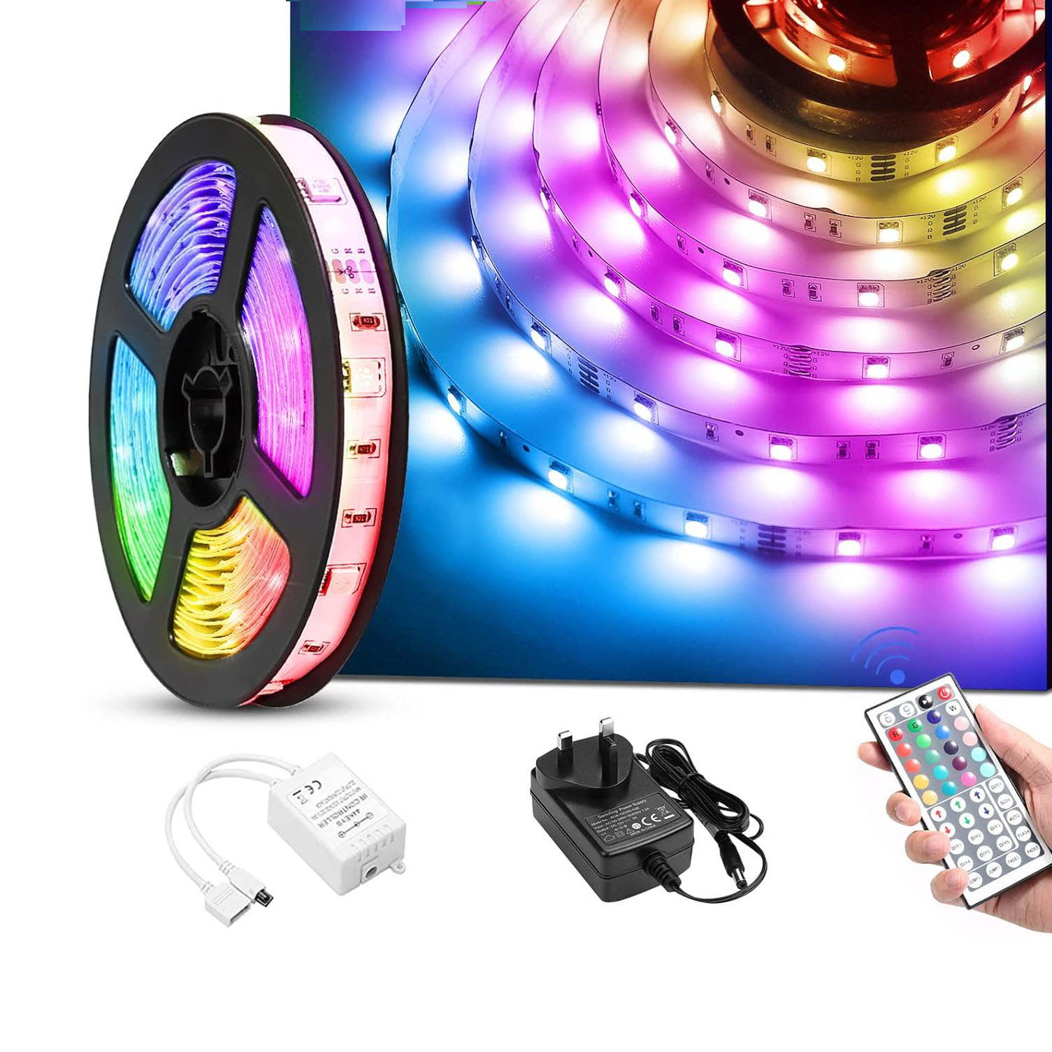 Spot Goods 3535 Led Strip luminárias SMD 5050 Snake Lucse flexível 5 10 Meter inteligente RGB RG BIC Colorful Led Strip luminárias