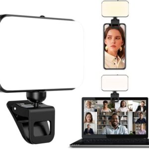 LED Video luminárias 360 full cor Portable Phone Led luz de preenchimento com Clamp para fotografia
