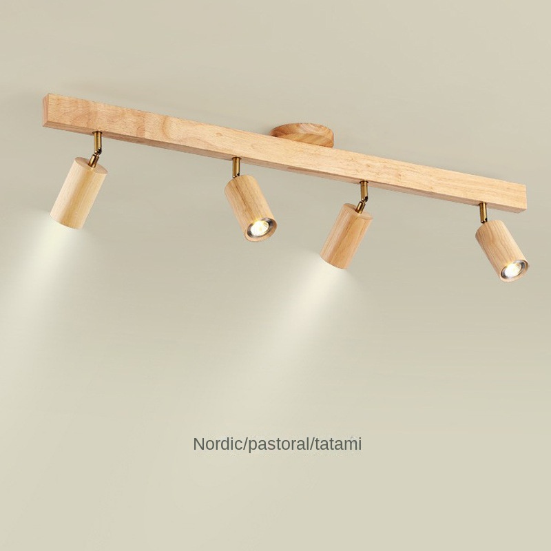 Nordic Modern Led Track Light 7w 14w 21w 28w 35w Spotlight Led Track Light Ac110v Wood Ceiling Lamp