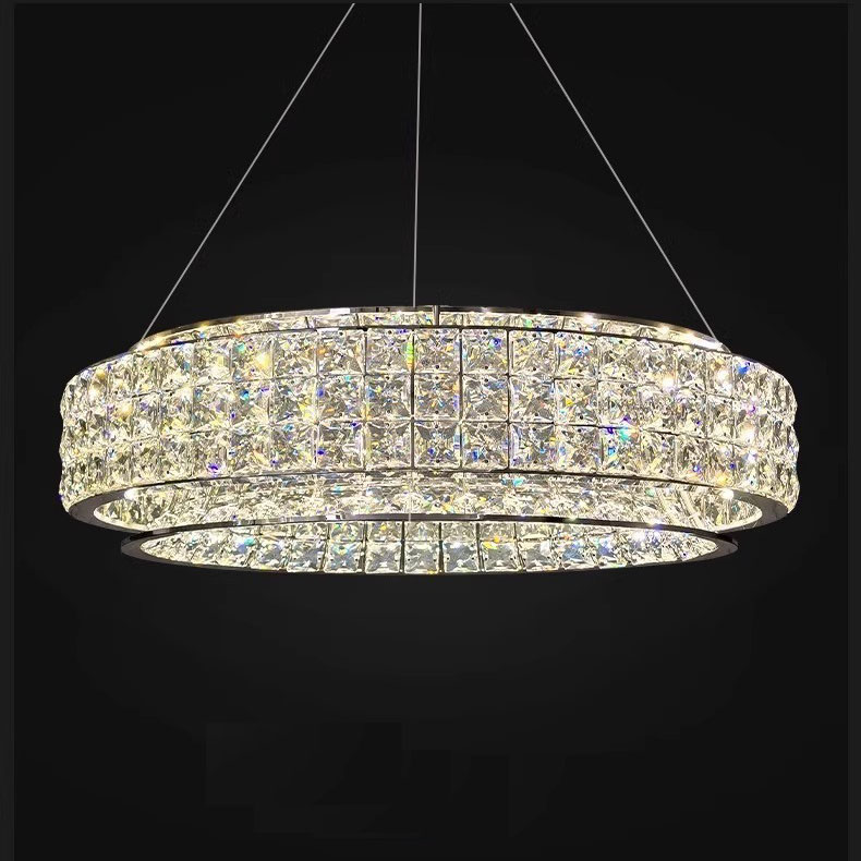 Design e Luxury Chandeliers & hotel Flower American restaurante grande lâmpada Wedding luminárias cristal lustre