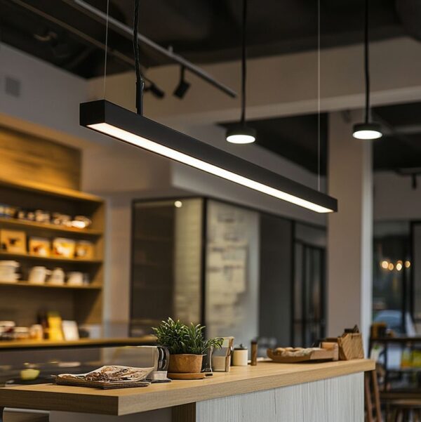 linear pendente 28W alumínio pendente Flood lâmpada moderno Embedded 3ft 4ft 5ft tubo LED luminária