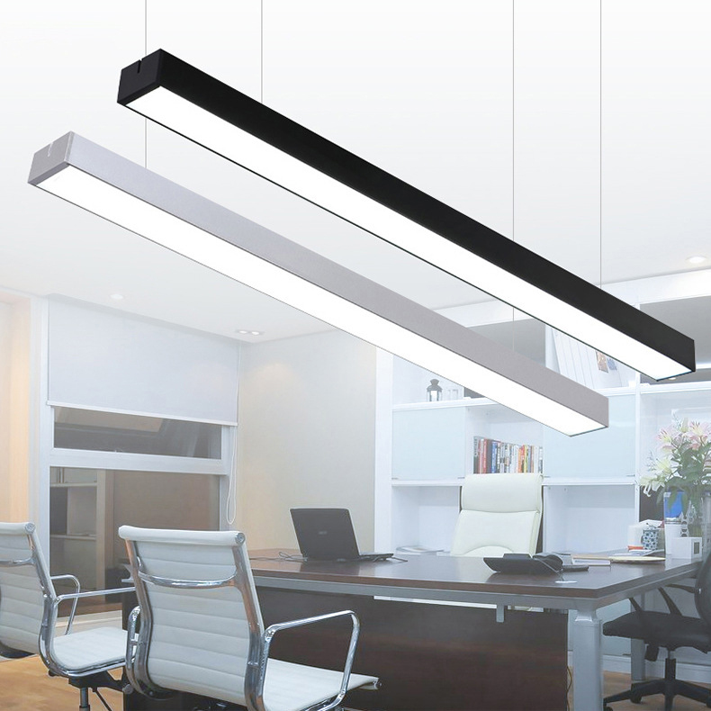 mais vendido in Stock 4ft Suspended comercial Led linear luminária Linkable Led iluminação linear Hanging lâmpada iluminação