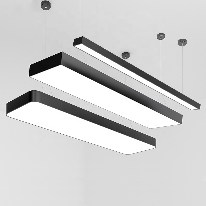 New Arrival LED Architectural luminária linear Seamless Connection 144W Led Suspended luminária linear alumínio pendente linear luminárias