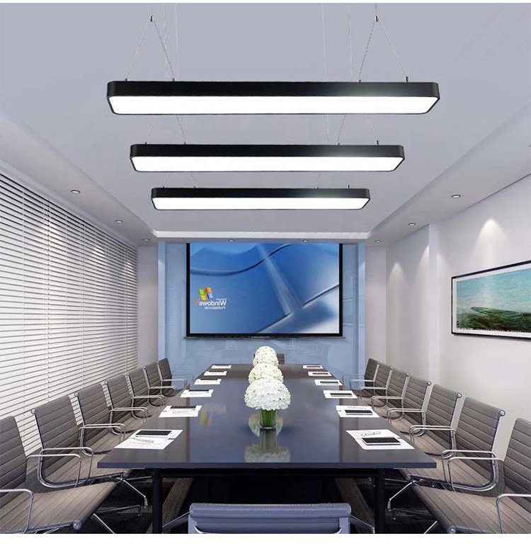 Long Strip lâmpada de teto LED nórdico preto Grain corredor varanda Corridor alumínio luminária sala de estar Home Decoration luminária linear