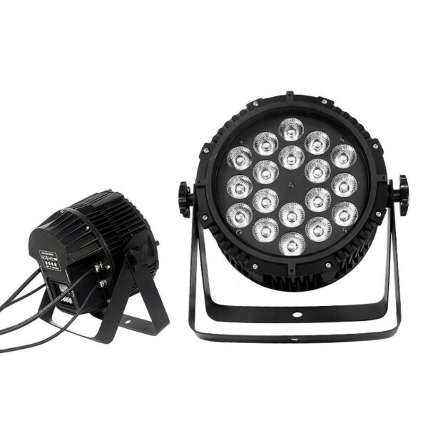 Stage Lighting Slim Par Light 18pcs 18w Rgbwauv 6in1 Waterproof Led Outdoor Par Light