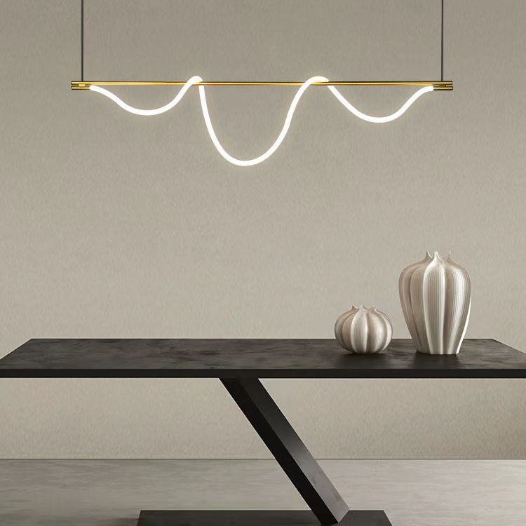 moderno Long Hose Led teto lustre para Table sala de jantar cozinha bar pendente Suspension Design Lusters Luminaires