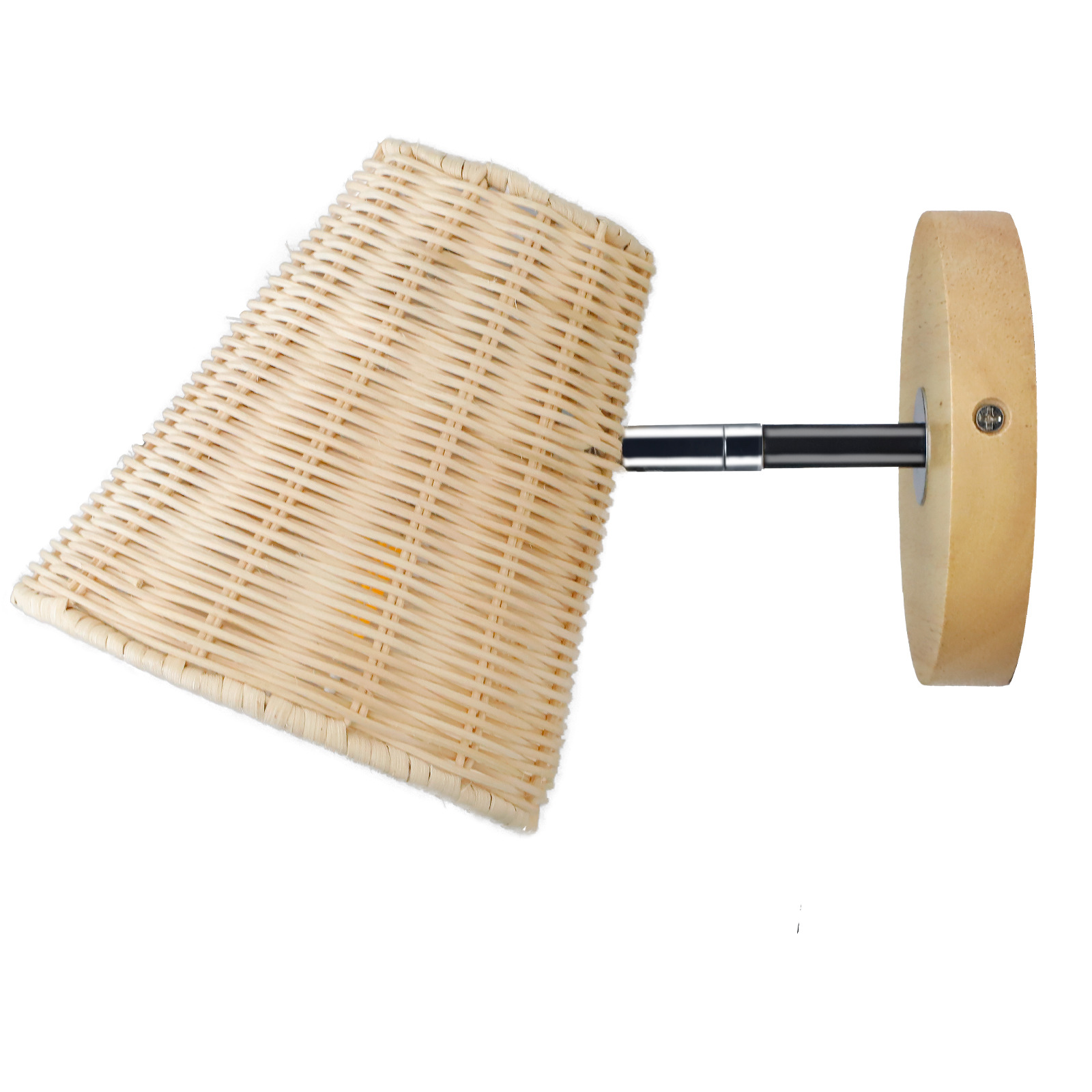 Bamboo Lantern luminária de parede Cord Hand Woven Rattan estilo fazenda rústico Wall Sconces Boho Sconces sala de estar quarto Wall iluminação