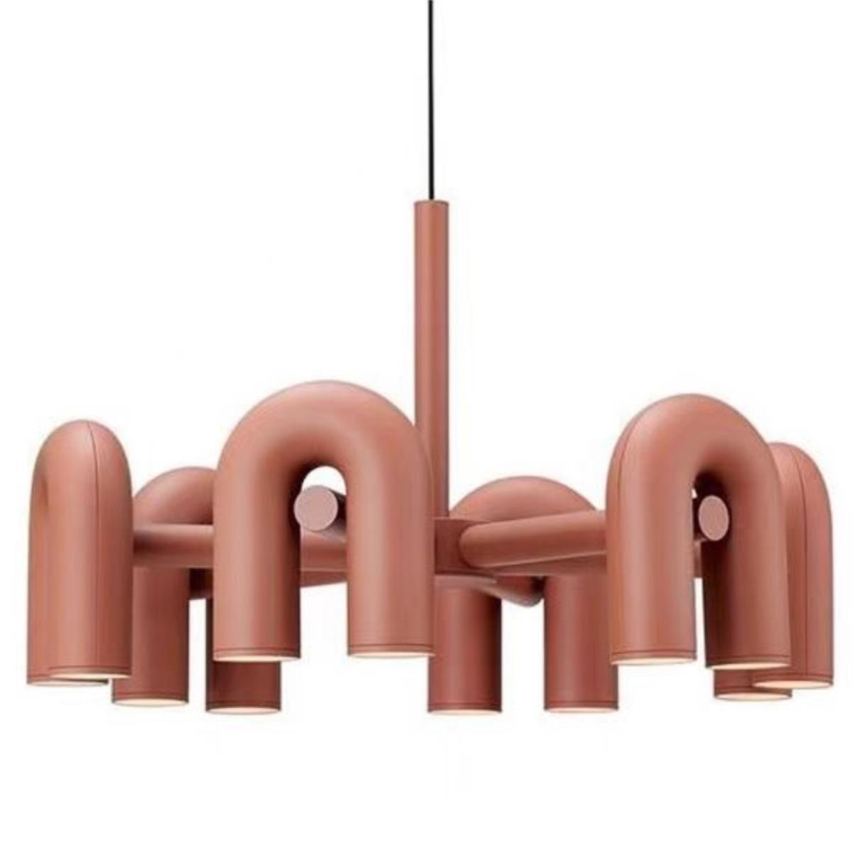 nórdico Elements 4U,6U,8U Creative estilo LED lustre com Removable lâmpada Arm