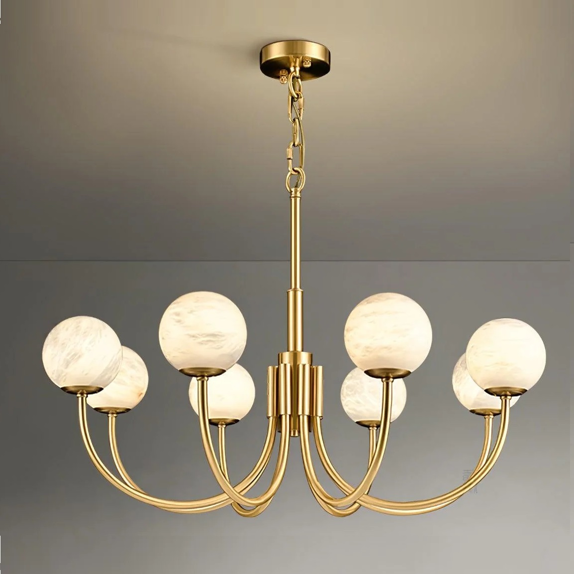 Cross-border Designer 8 Arms bola Type lustre para sala de estar