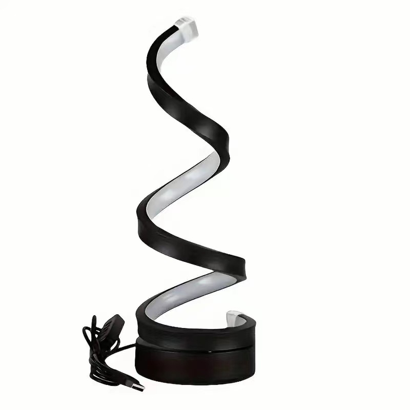 New quarto Desktop Decorative Bedside Plug-In Three-cor Snake-Shape abajur Stepless dimerização Night luminária