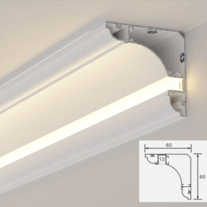 60X60mm Plaster Line LED Strip Light Emitting Linear Living Room Bedroom Ceiling Corner Linear Lights