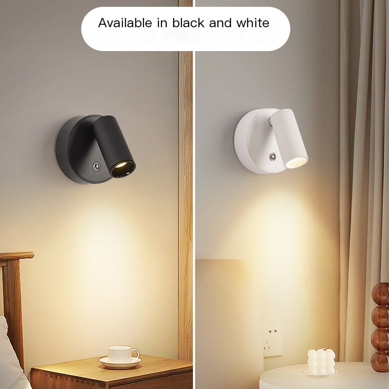 Minimalist recarregável alumínio controle remoto Home Corridors Closet Stairs Bedrooms Decoration interno LED Wall luminária luminária de parede