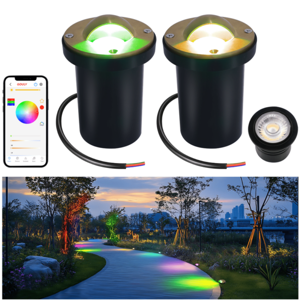 Brass embutido Led embutido de solo Ip65