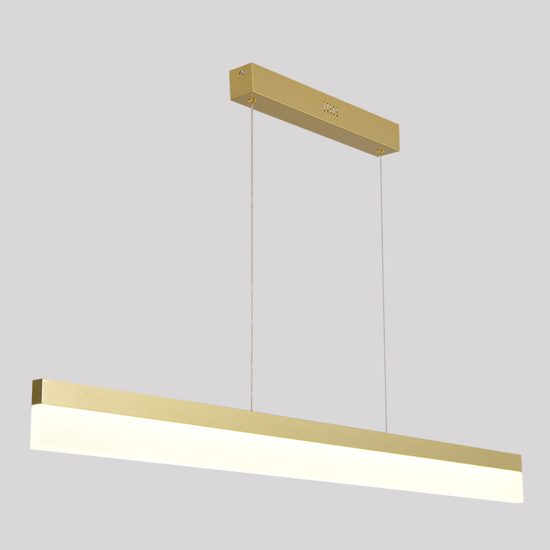 moderno comercial escritório Meeting Room Classroom Suspended luminária painel teto Hanging Rectangular pendente LED Strip luminária linear