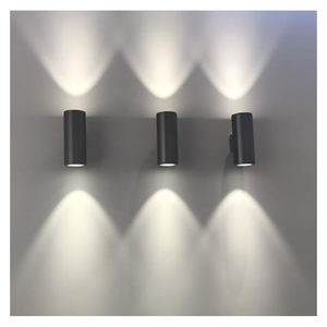 moderno Led Wall luminária Up Down iluminação Cube Sconce lâmpada luminária Mount interno iluminação externa Decoration