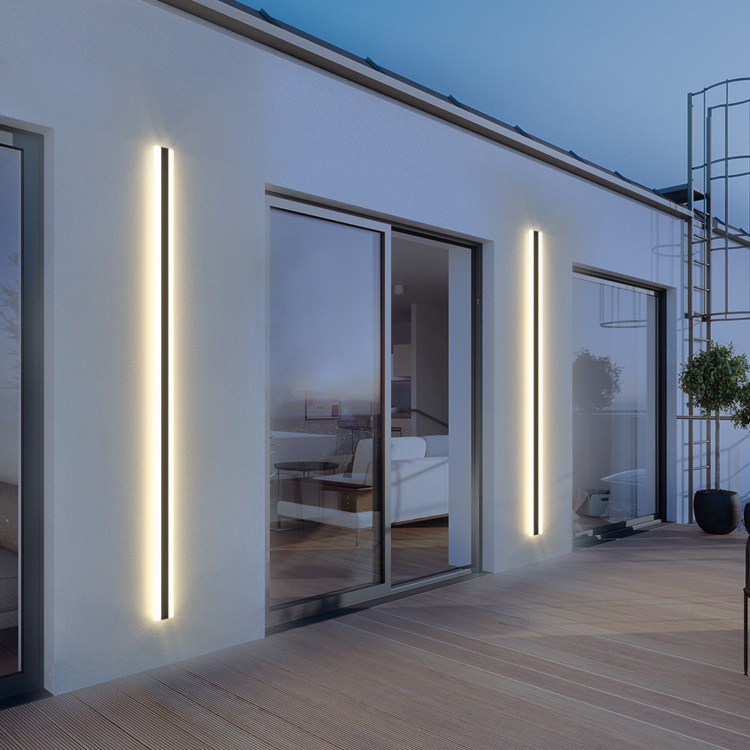Wholesale Modern Outdoor Lighting Garden Yard Indoor Linear  Wall Sconce Bar IP65 Wall Light for Home Wall Decoration