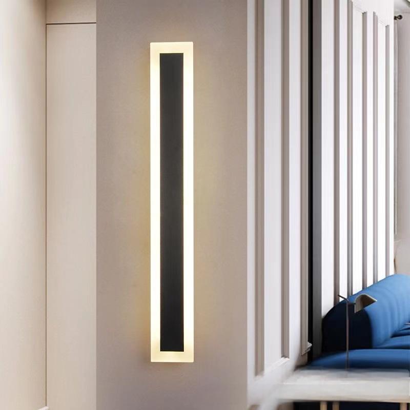 moderno iluminação à prova d'água IP65 AC85-265V Garden Yard interno linear externo arandela lâmpada bar Home Decoration Wall luminária