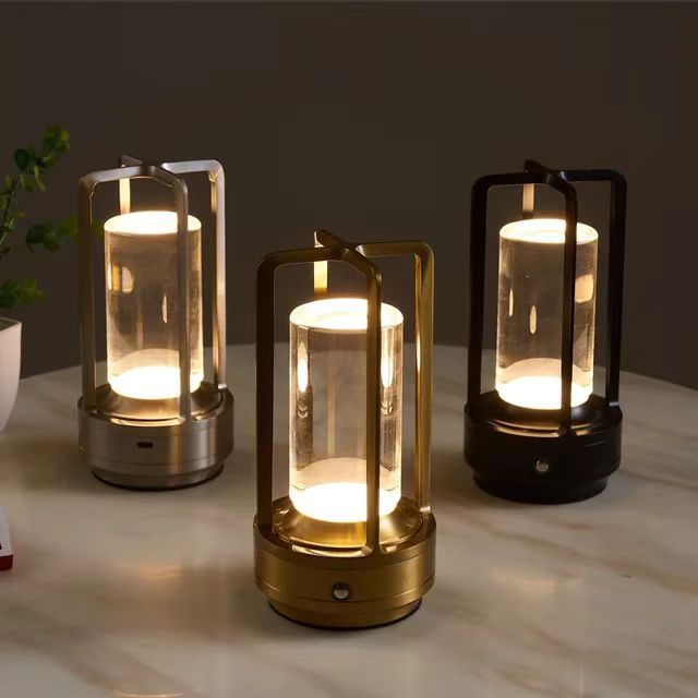 Nordic Hotel Dimmable Lampada Cordless LED Restaurant Rechargeable Battery Wholesale Home Decor Table Lamp Desk Light