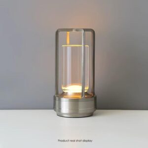 Modern Desk Indoor 3 Color Changing Decorative Touch Rechargeable USB Led Crystal Night Lights Cordless LED Table Light Lamp