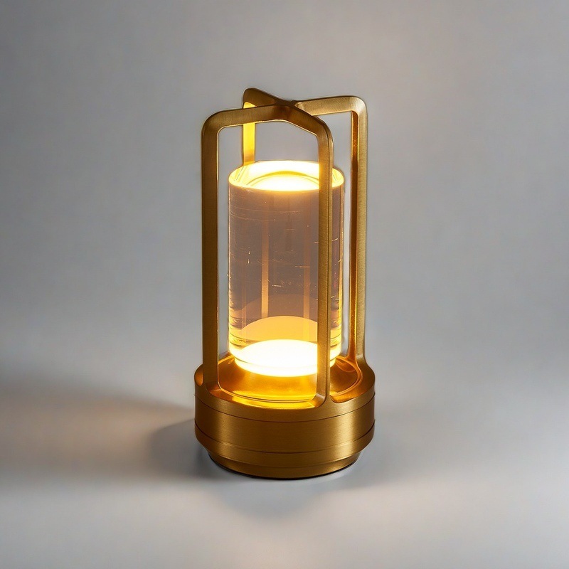 moderno Portable USB luminária dimerizável sala de estar Bedside Desk Luxury cristal recarregável restaurante Touch Cordless Led abajur