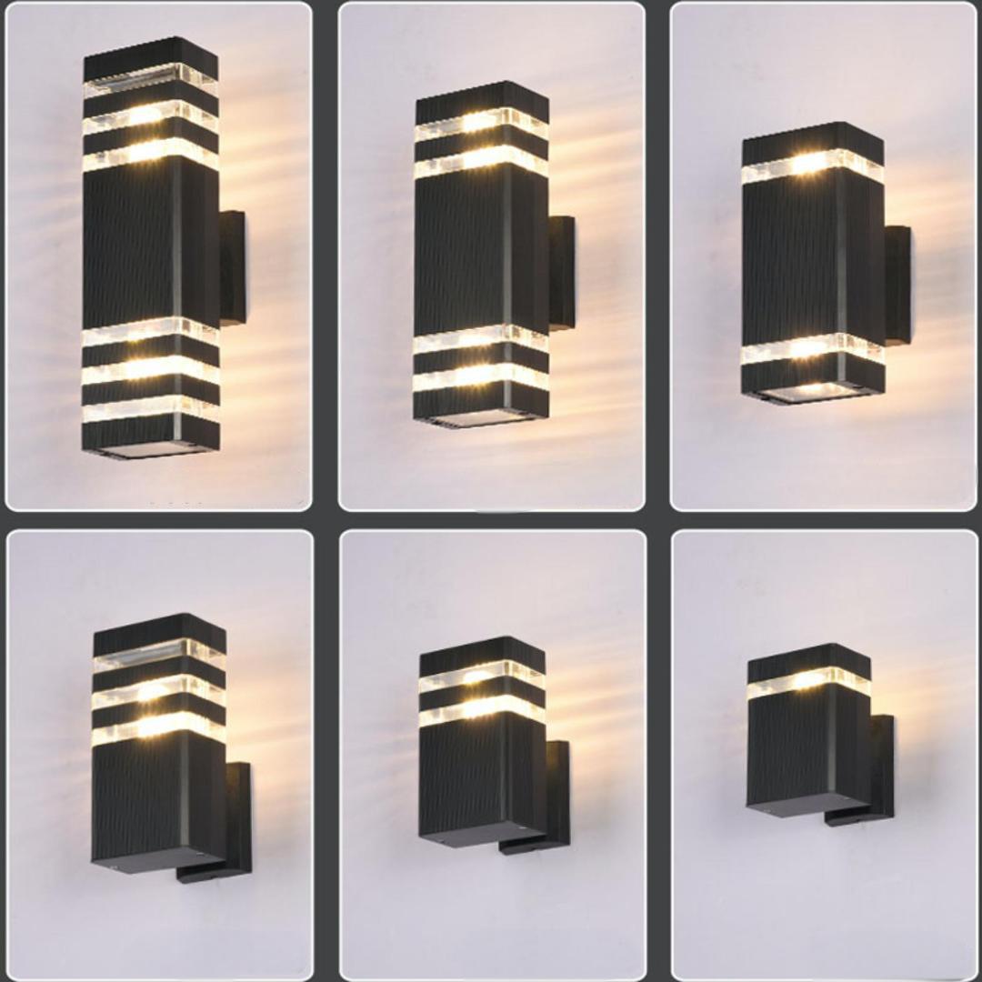 Waterproof Outdoor LED Wall Lamp up Square Design Bedside Stair Corridor Wall Fixture Lighting Modern Lighting Led Wall Lamp
