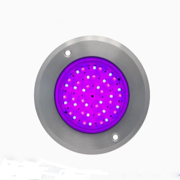 RGB 12V LED SMD lâmpada IP68 à prova d'água Slim Stainless Steel dimerizável 5000K Daylight externo Wall Swimming Pool luminária Remote