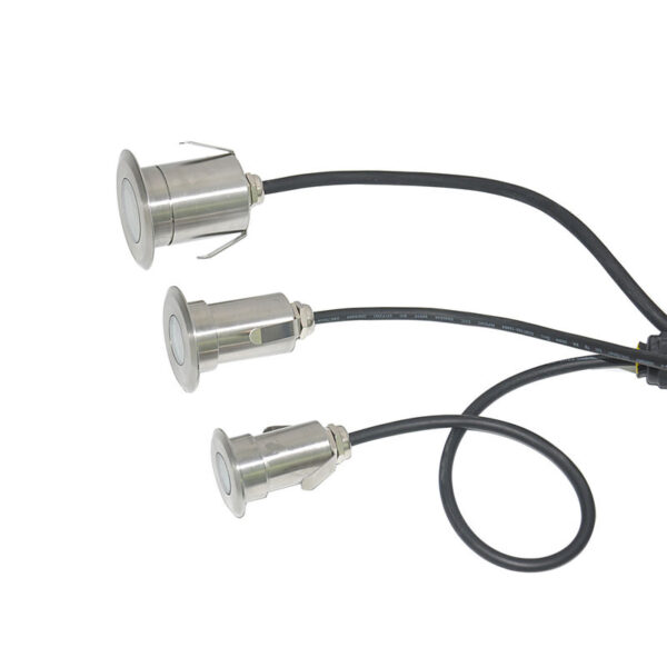 IP68 à prova d'água RGBW 3W LED Landscape Underground luminárias alumínio lâmpada corpo Deck luminária Garden Driveway embutido Ground dimerizável